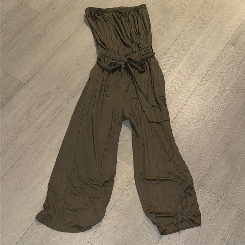 Elegant Olive Jumpsuit